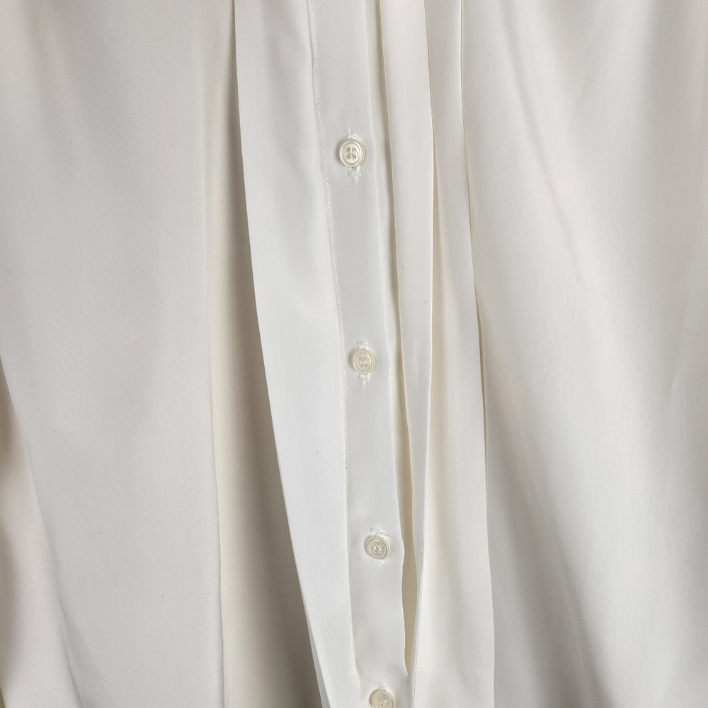 Vintage Impressions Of California Long Sleeve White BLOUSE/TOP Lace Collar Sz 12 - Picture 5 of 6